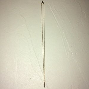 14k gold bar necklace